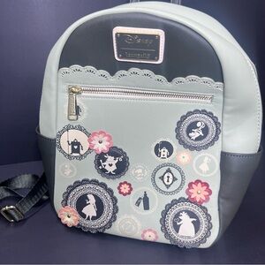 Loungefly Disney Alice in Wonderland Cameo Mini Backpack Floral Rare